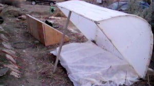 Setting up a cold frame for year round growing.